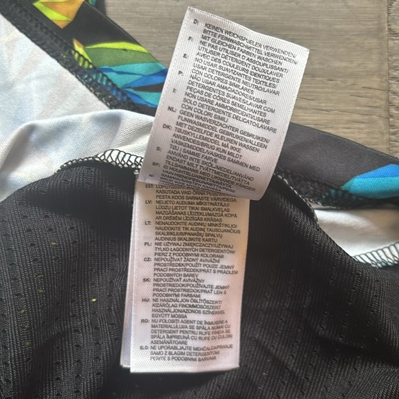 Adidas | Climacool Black and Blue Leaf Print Men's Tee Size Large - Picture 10 of 13